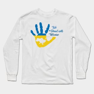 We stand with Ukraine, Fuck Putin, Stand with Ukraine, Stop War, Middle Finger, Anti Putin, Strong Ukraina T-Shirt, Save Ukraine, Peace Long Sleeve T-Shirt